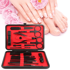 Y.F.M® 16Pcs Portable Nail Clipper Manicure Pedicure Set Earpick Pedicure Kit