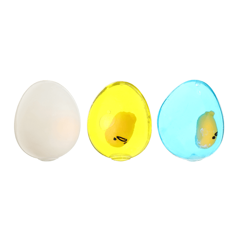 Squishy Yolk Grinding Transparent Egg Stress Reliever Squeeze Stress Party Fun Gift