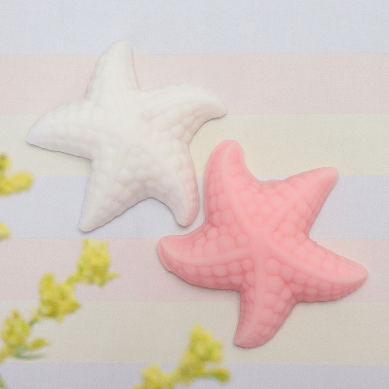 Pink White Starfish Mochi Squishy Squeeze Healing Toy Kawaii Collection Stress Reliever Gift Decor