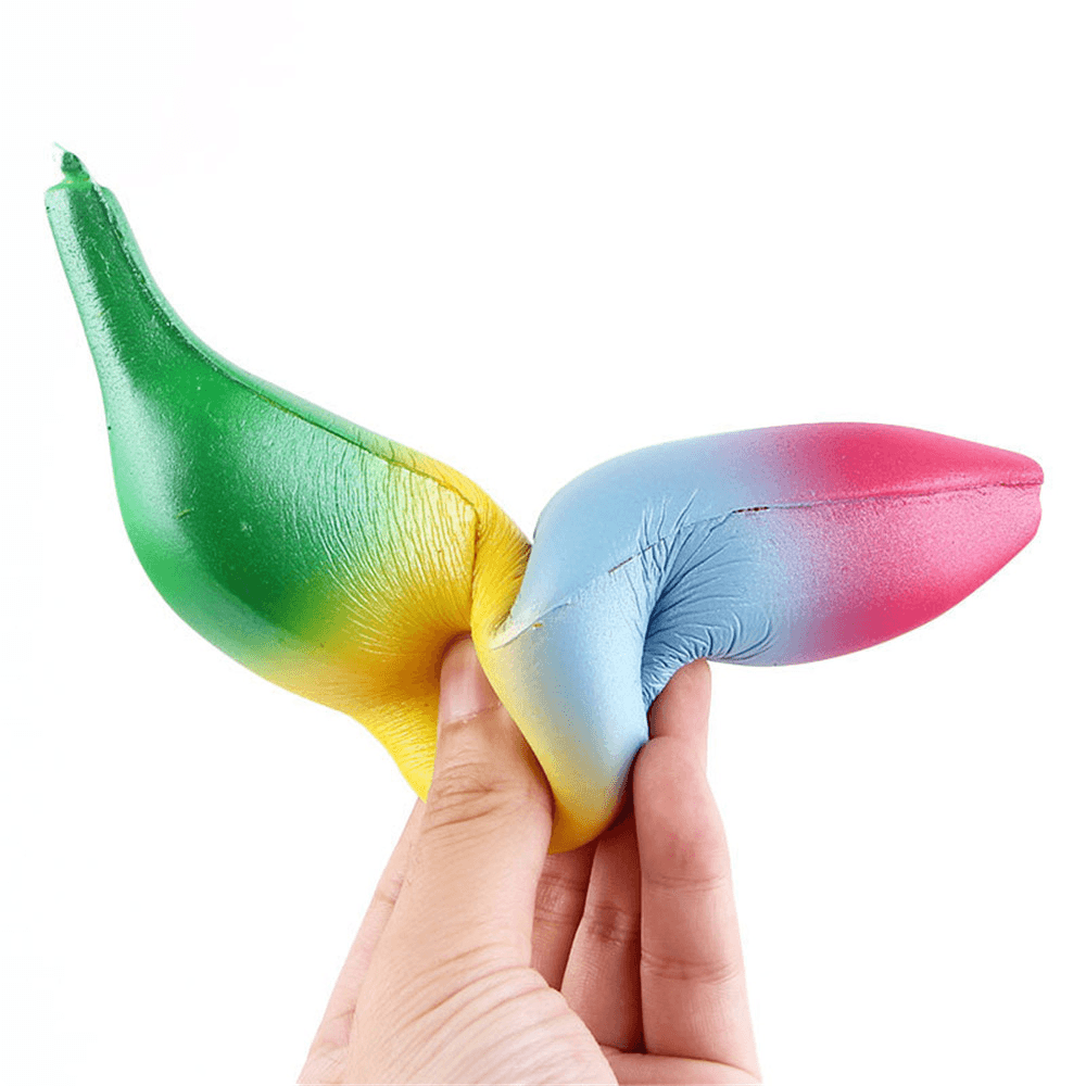 Sanqi Elan Rainbow Banana Squishy 18*4CM Soft Slow Rising with Packaging Collection Gift Toy