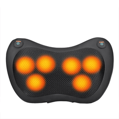 4/8 Heads Electric Shiatsu Massager Pillow Infrared Heating Back Neck Pillow Car Seat Cushion Electric Massager