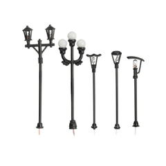 1:100 HO Scale Model Garden Light LED Street Light Scenery Building Lamppost DIY