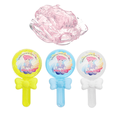 Kiibru Lollipop Slime 12.5*6.5*2.5CM Transparent Jelly Mud DIY Gift Toy Stress Reliever