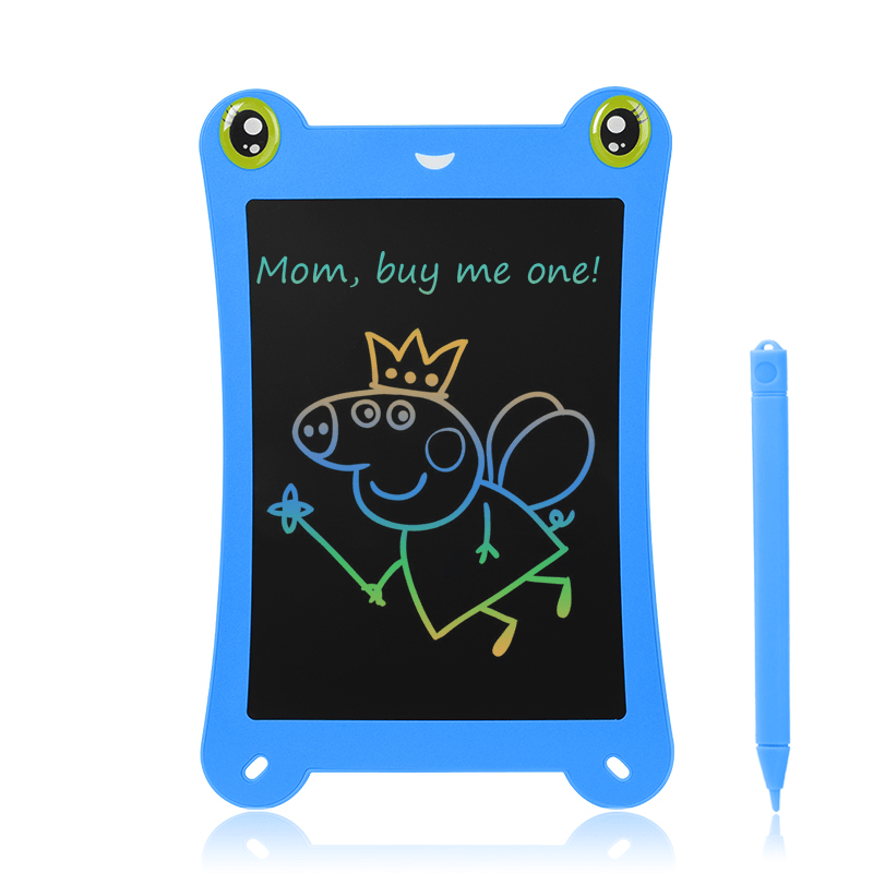 NEWYES 8.5 Inch Frog Colors Screen LCD Writing Tablet Drawing Handwriting Pad Message Board Kids Writing Board Educational