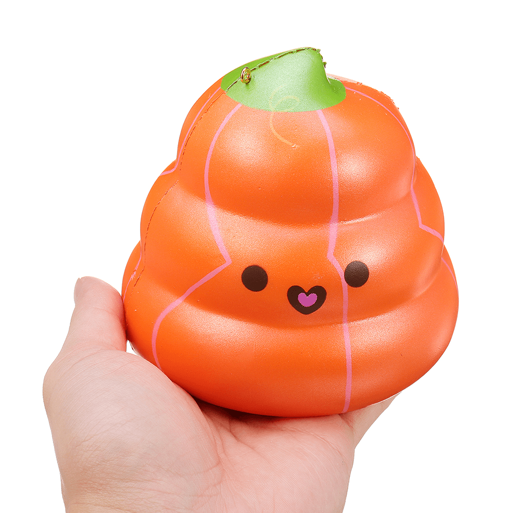 Puni Maru 14Cm Squishy Pumpkin Poop Super Slow Rising Toy Tag Gift