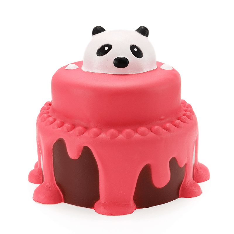 Squishy Panda Cake 12Cm Slow Rising with Packaging Collection Gift Decor Soft Squeeze Toy