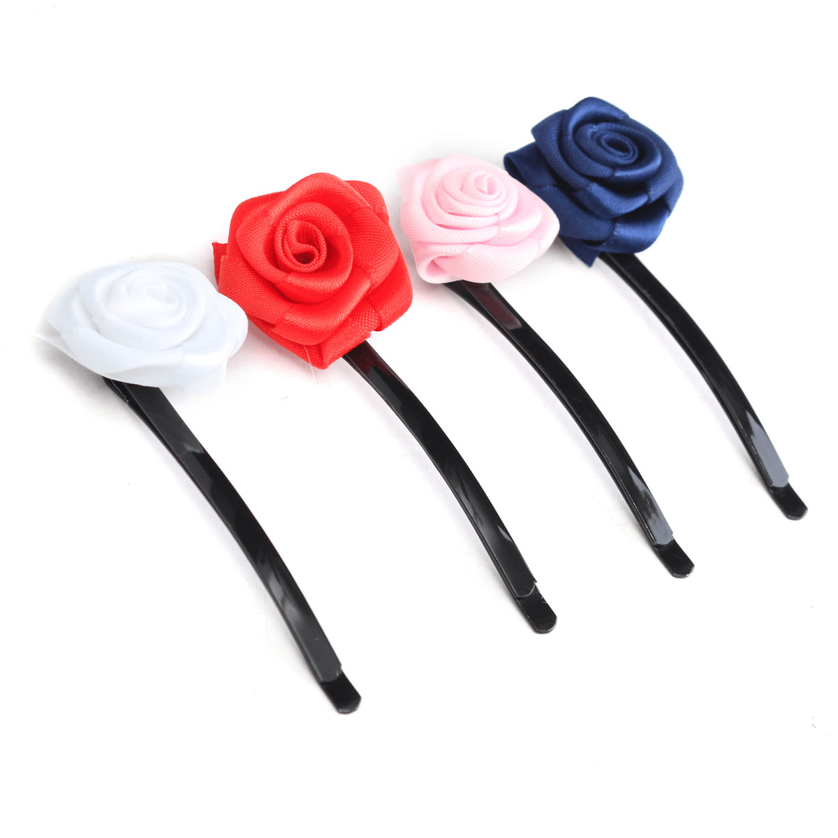 6Pcs Rose Flowers Hair Pins Grips Clips Accessories for Wedding Party