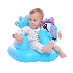 Cartoon Cute Peacock Inflatable Toys Portable Sofa Multi-Functional Bathroom Sofa Chair for Kids Gift