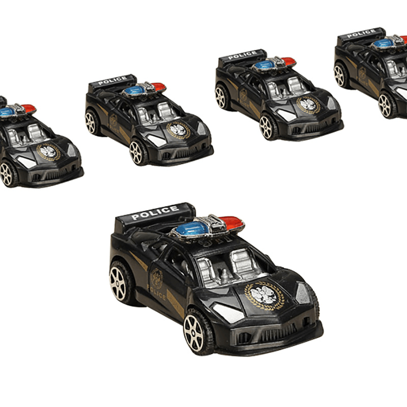 12Xhz Slide Racing Car Toys with Light Police Car Color Random