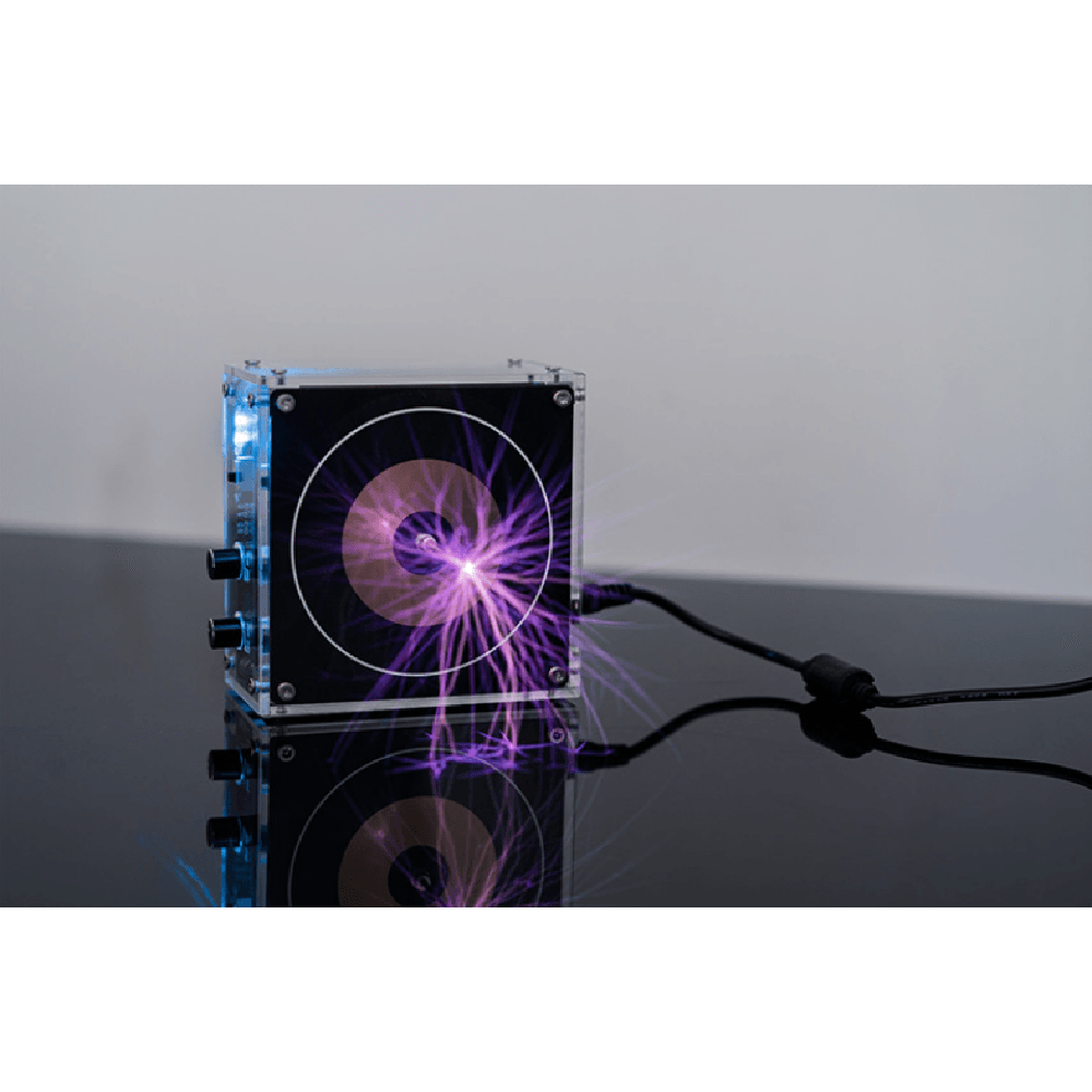 Stark Long Arc und Bluetooth-Musik Dual-Mode-Musik Tesla Coil Palm Flash Bluetooth-Blitz Länge 10 cm Wissenschaftsspielzeug