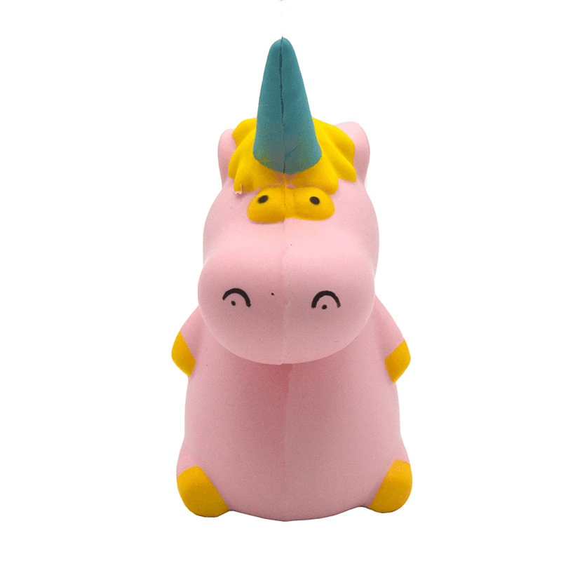 Areedy Squishy Baby-Einhorn-Nilpferd, 14 cm x 10 cm x 8 cm, lizenzierte, super langsam aufsteigende, niedliche, rosa duftende Originalverpackung