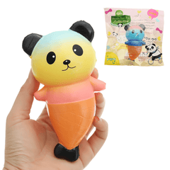 PURAMI Panda Squishy 16 cm, langsam aufsteigend, mit Verpackung, Sammlung, Geschenk-Stofftier