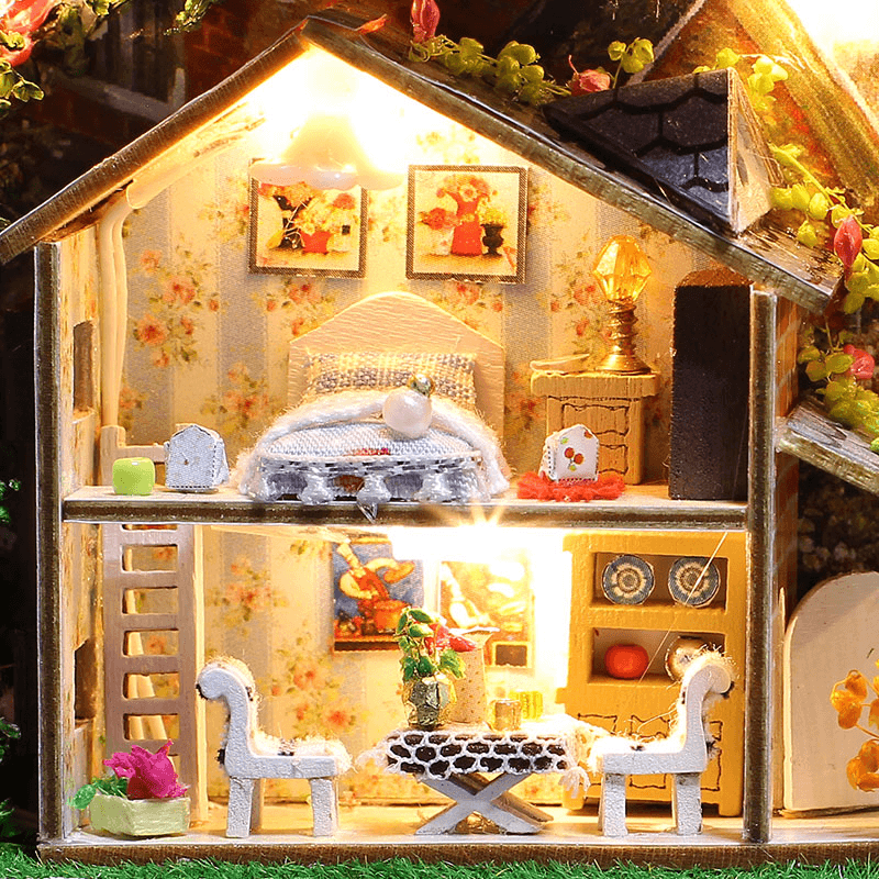 Iiecreate T-006 Happiness T-007 New Zealand Farm DIY Tin Box Secret Dollhouse Miniature Gift