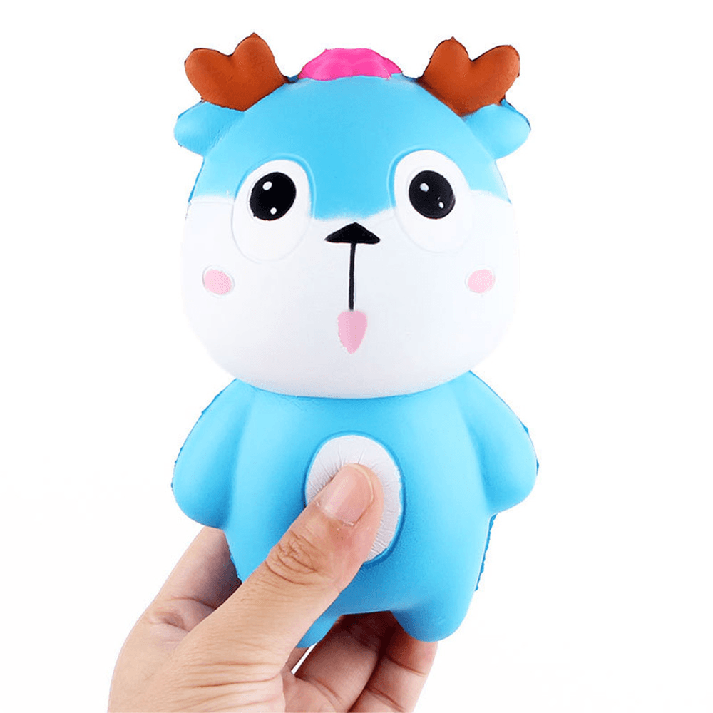 Hirsch-Squishy, ​​15 x 9 cm, weich, langsam steigend, mit Verpackung, Sammlung, Geschenkspielzeug