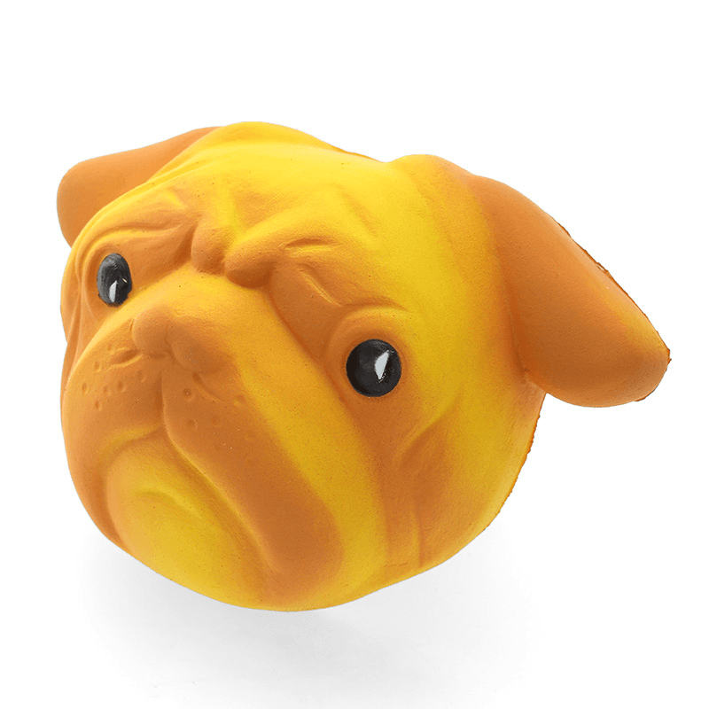 Squishyshop Dog Puppy Face Bread Squishy 11Cm Slow Rising with Packaging Collection Gift Decor Toy