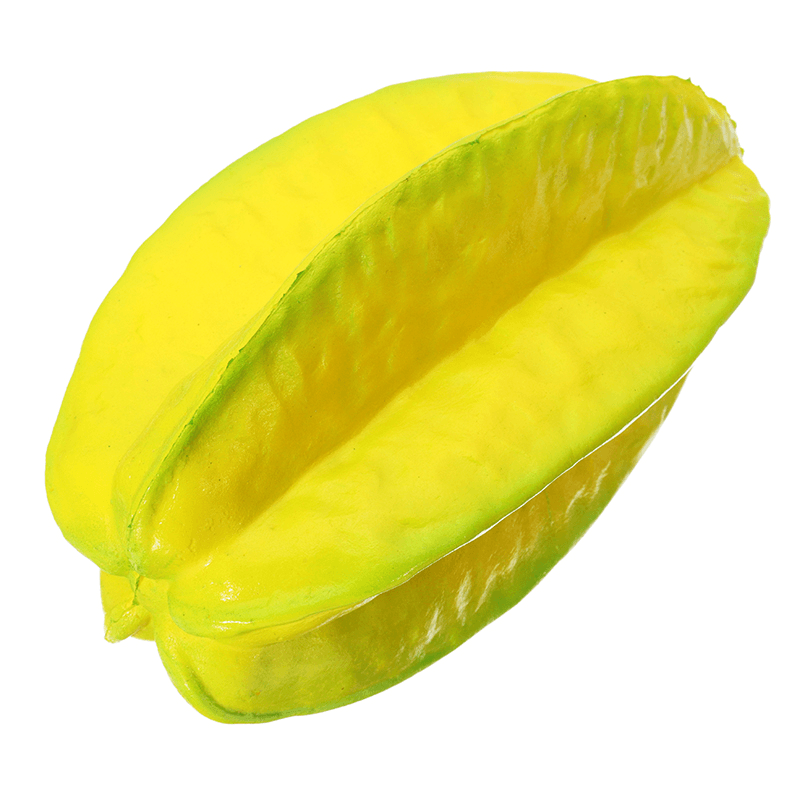 15 cm Karambolen, langsam aufsteigende Squishy-Frucht mit Verpackung, Sammlung, Geschenk-Stofftier