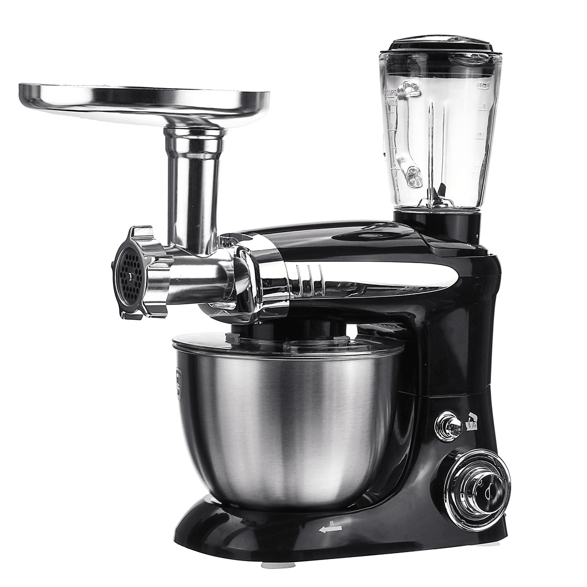 Multi-Function 3 in 1 Kitchen Electric Mixer 1000W 6 Speed Kneading Dough Machine Egg Beater Electric Mixer Cream Whipping Machine for Home Baking