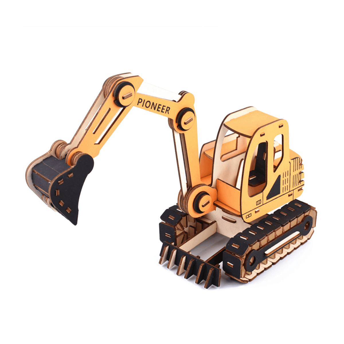 3D Woodcraft Assembly Engineering Vehicle Series Kit Jigsaw Puzzle Decoration Toy Model for Kids Gift