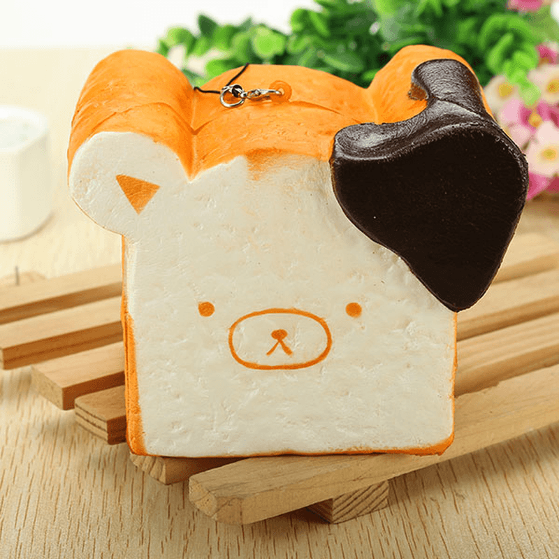 Squishy Toy 8 Seconds Slow Rising Super Soft Cute Fragrance Reality Touch Bear Toast Bread Decor