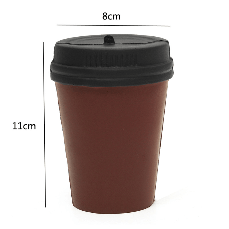 Cute Squishy Slow Rising Jumb Brown Coffee Cup Kid Addult Toys Home Decoration