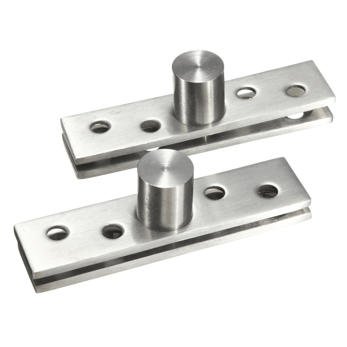 2 cerniere a perno per porta a 360 gradi hardware argento 74 mm di lunghezza