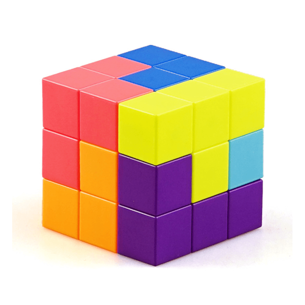 Cube Luban Cube Magnetic Building Blocks Tetris Three-Dimensional Intelligence Children'S Educational Toys