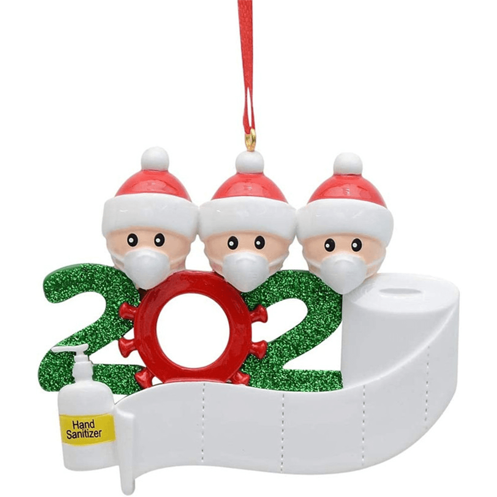 2020 estatuilla de Navidad adornos árbol de Navidad Santa Claus muñeco de nieve colgantes Acción de Gracias para regalo decoraciones para el hogar