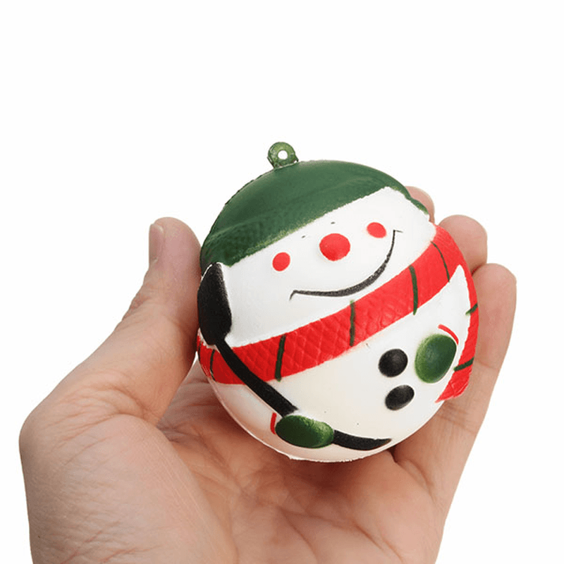 Squishyfun Squishy Schneemann Weihnachten Weihnachtsmann 7 cm langsam aufsteigend mit Verpackung Sammlung Geschenk