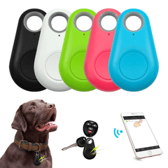 Ranres Pet Smart Bluetooth Tracker Mini Anti-Lost Waterproof Bluetooth Locator Tracer for Pet Dog Cat Kids Car Wallet Key Collar Accessories