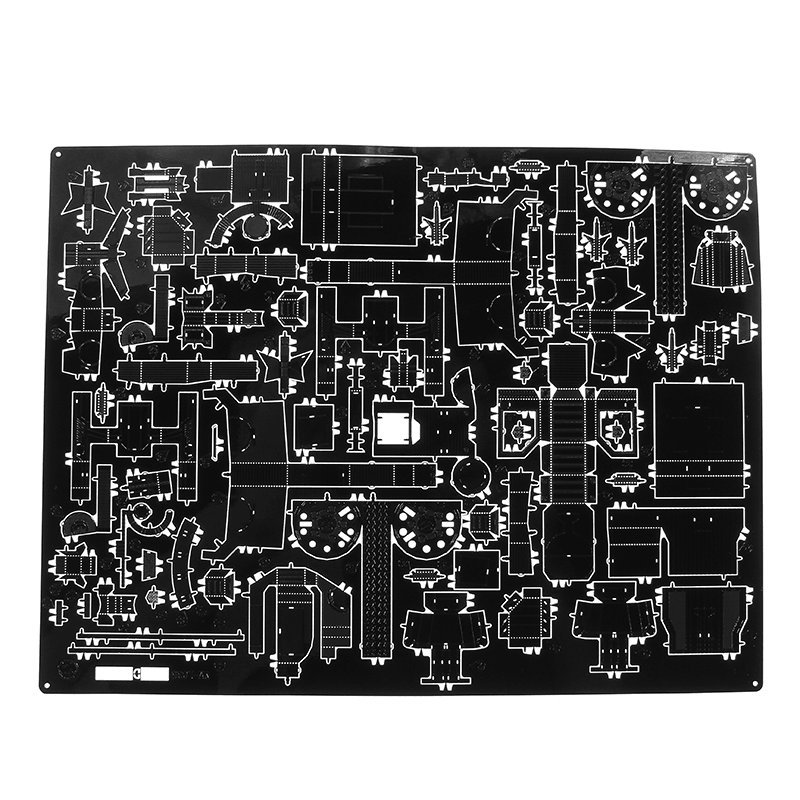 MU DIY 9,4 Zoll Höhe Modellbausatz 3D Metall Nano Puzzle Spielzeug mit begrenztem Geschenk