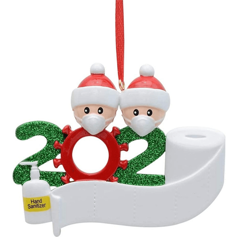 2020 estatuilla de Navidad adornos árbol de Navidad Santa Claus muñeco de nieve colgantes Acción de Gracias para regalo decoraciones para el hogar