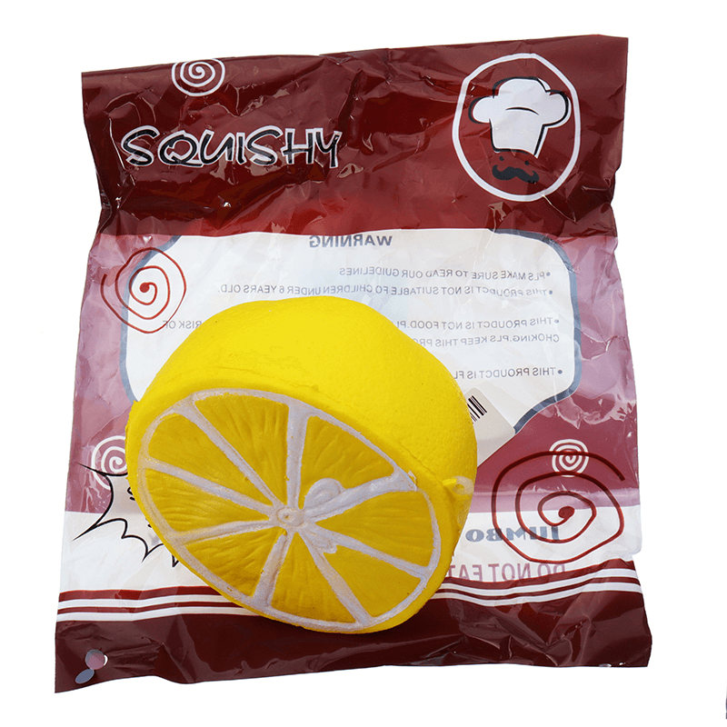 Squishy Half Lemon Soft Toy 10Cm Slow Rising with Original Packaging Birthday Festival Gift