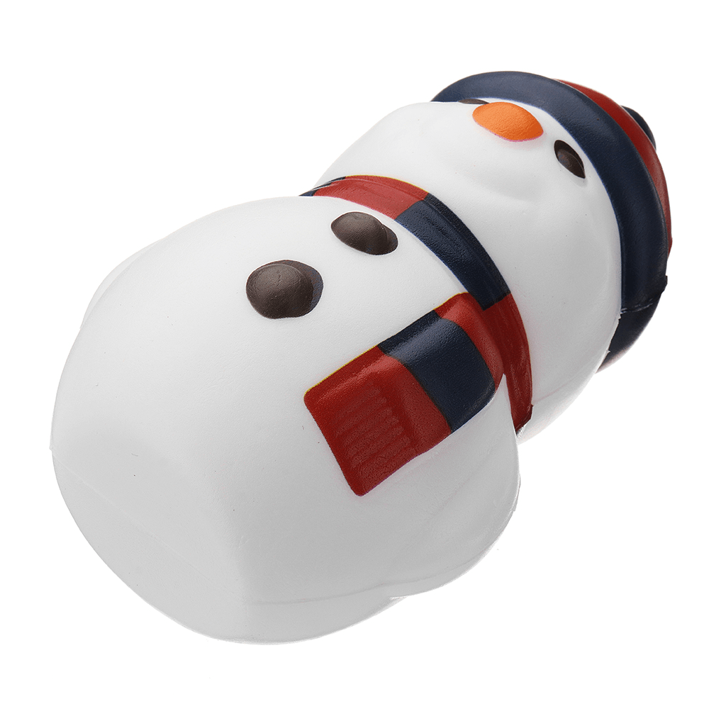 Cooland Weihnachts-Schneemann-Squishy, ​​14,4 x 9,2 x 8,1 cm, weich, langsam aufsteigend, mit Verpackung, Sammlung, Geschenkspielzeug