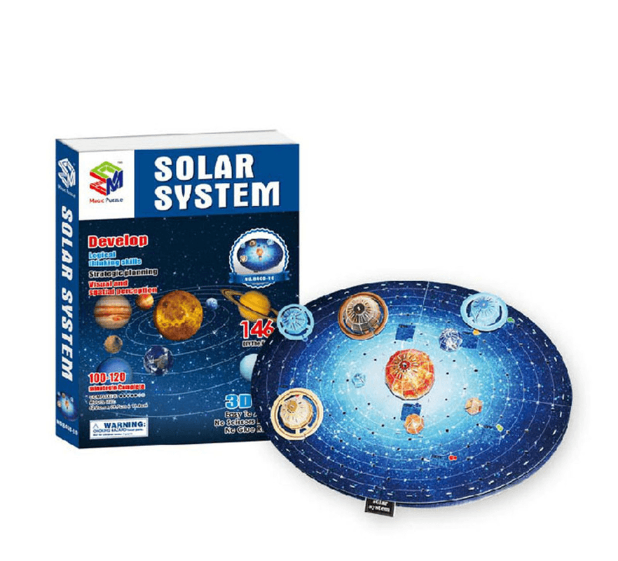 DIY 3D Sonnensystem Neun Planeten Papierpuzzle Modellbausätze für Kinder Kinder Weihnachtsgeschenk Spielzeug