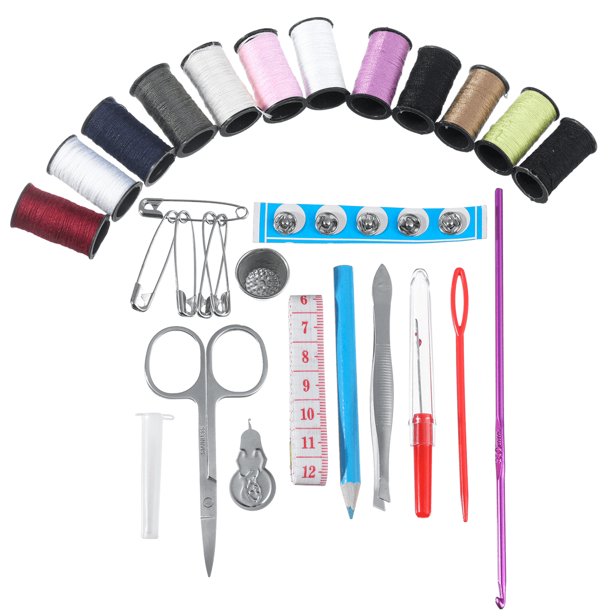 200Pcs Multi-Functional Combination Sewing Kit Thread Set