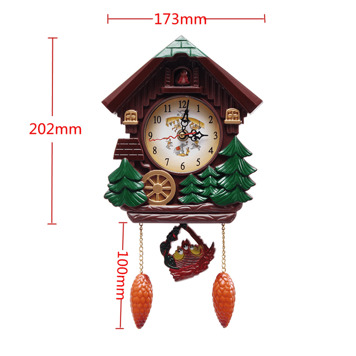 Wall Clock Cuckoo Clock Living Room Bird Alarm Toys Modern Brief Children Decorations Home Day Time Alarm