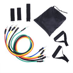 11/12/14/17 Pcs Resistance Bands Set Yoga Pilates Abs Exercise Fitness Tube Workout Bands