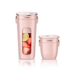 ZHENMI Mini Wireless Vacuum Portable Juicer Cup Blender from USB Charging Vacuum Preservation