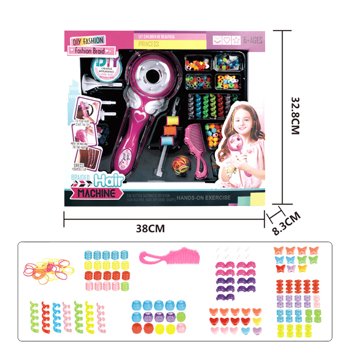 Electric Automatic Hair Braider DIY Magic Hair Braiding Machine Hair Styling Toys for Girls Gift