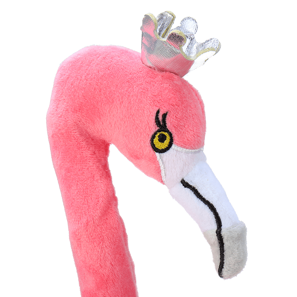 Flamingo singender tanzender Haustiervogel 50 cm 20 Zoll Weihnachtsgeschenk gefülltes Plüschtier süße Puppe