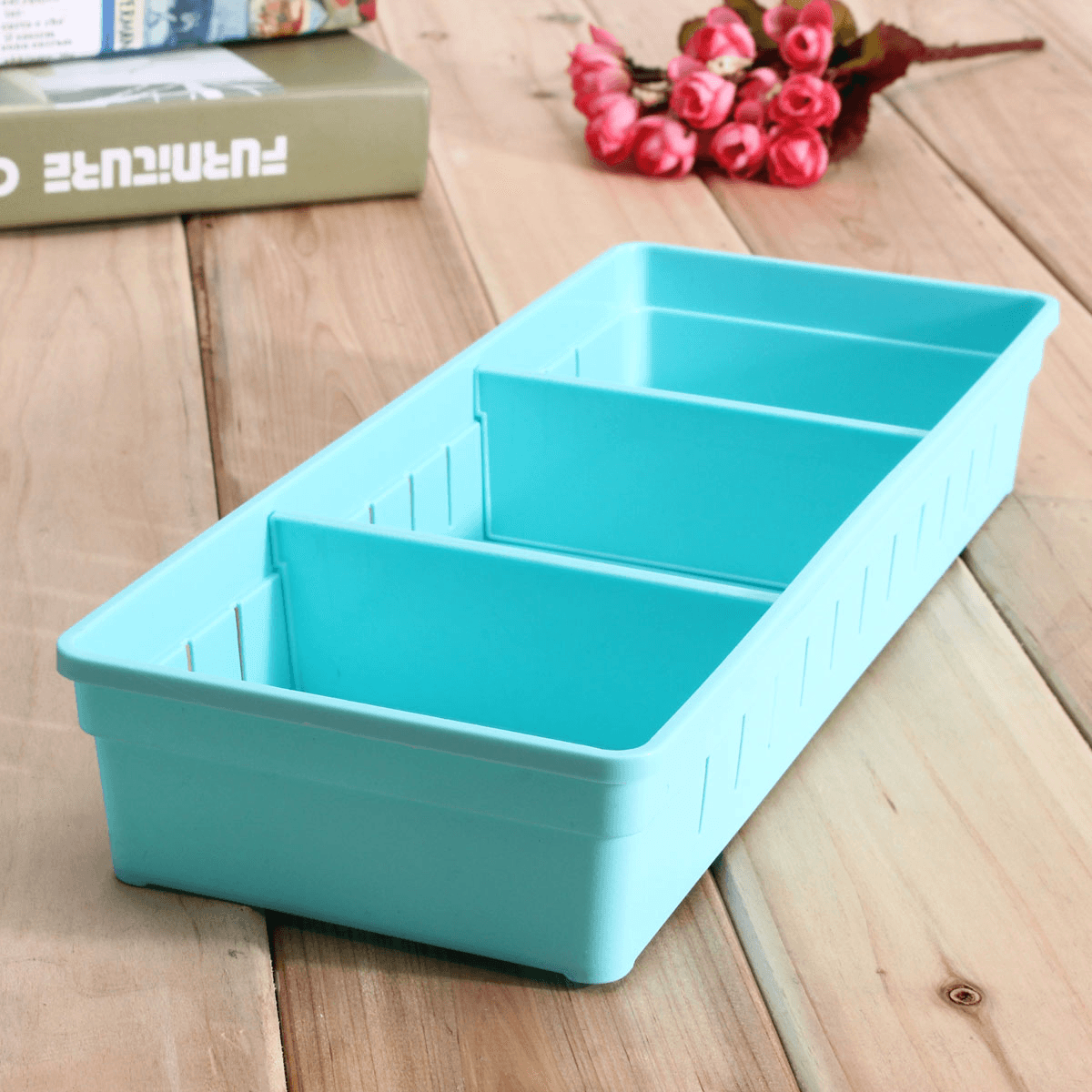 Adjustable Makeup Storage Box Drawer Home Kitchen Office Supplie Pencil Jewelry Organizer