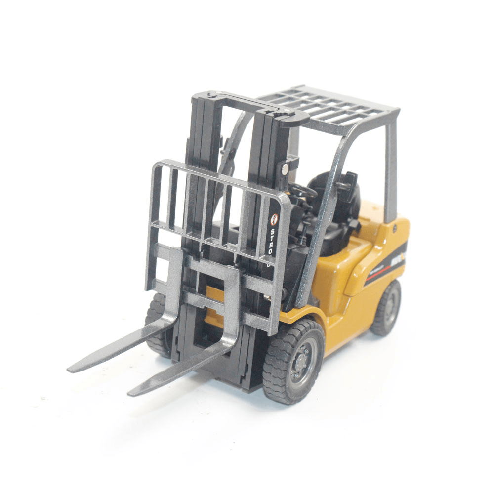 HUINA 1717 1:50 Static Alloy Forklift Model Diecast Model Metal Castings Vehicles