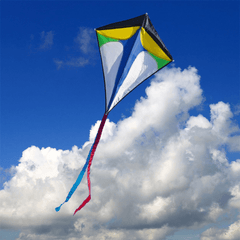 26''×30'' Diamond Delta Kite Outdoor-Sportspielzeug für Kinder, einzeiliges blaues Spielzeug