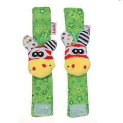 2PCS Baby Multi Style Cute Wrist Sonaglio Cinturino da polso Novità Giocattoli per bambini Regalo