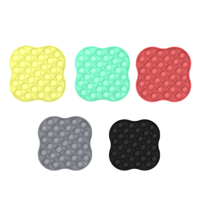 New Multi-Shape Random Color Silicone Popits Fidget Push Bubble Parent-Child Interaction Desktop Games Stress Reliever Fidget Toy for Children Family Games