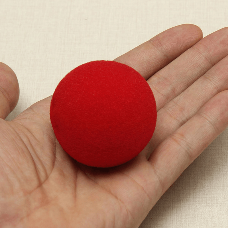 2PCS Close up Magic Street Trick Soft Sponge Ball Props Clown Nose