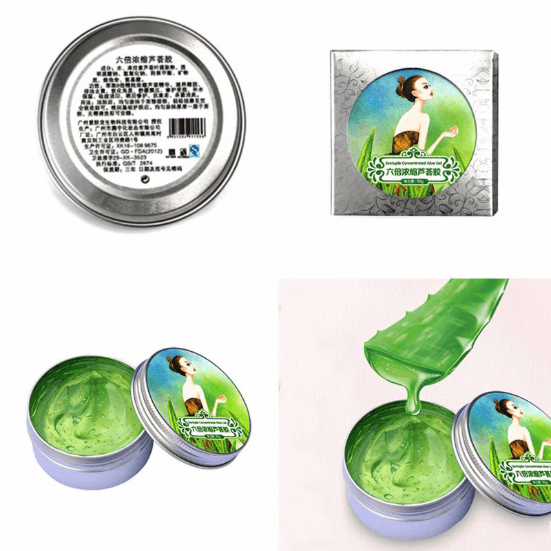 30G100% Pure Natural Aloe Vera Gel Wrinkle Removal Moisturizing anti Acne Anti-Sensitive Oil-Control Aloe Vera Sunscreen Cream