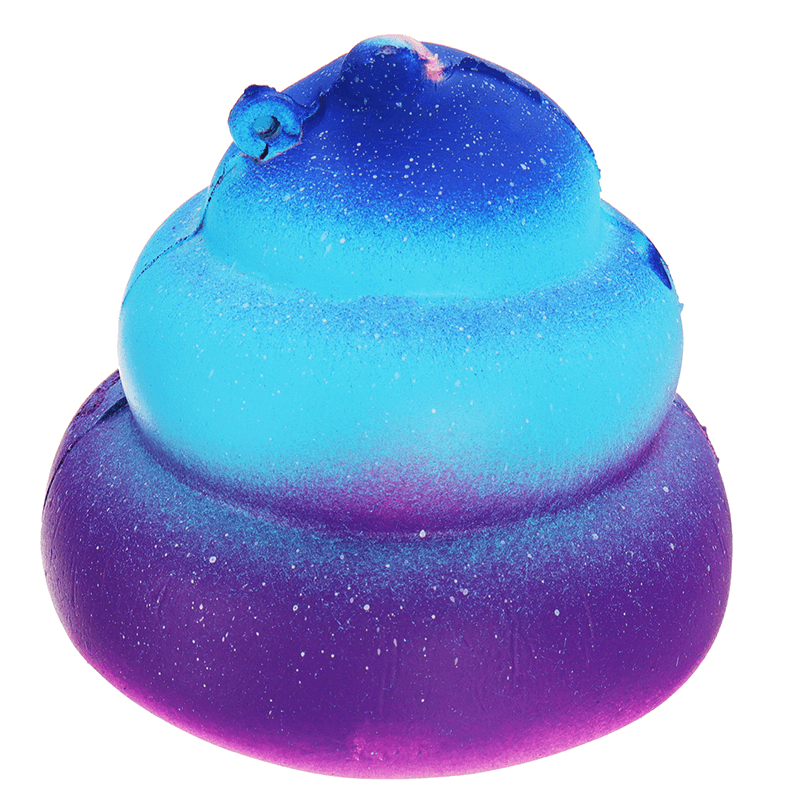 Crazy Squishy Galaxy Poo Slow Rising Scented Cartoon Bun Stress Kawaii Toy Phone Pendant