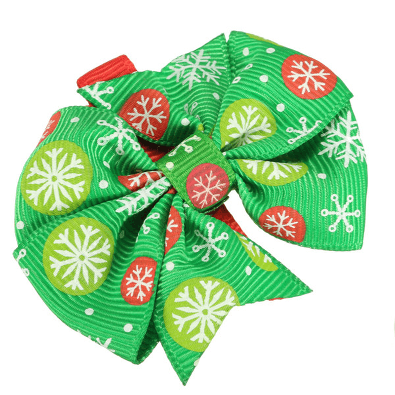 Lovely Girls Baby Horquillas de Navidad Bowknot Pinzas para el cabello Accesorios de Navidad 6 Patrones diferentes