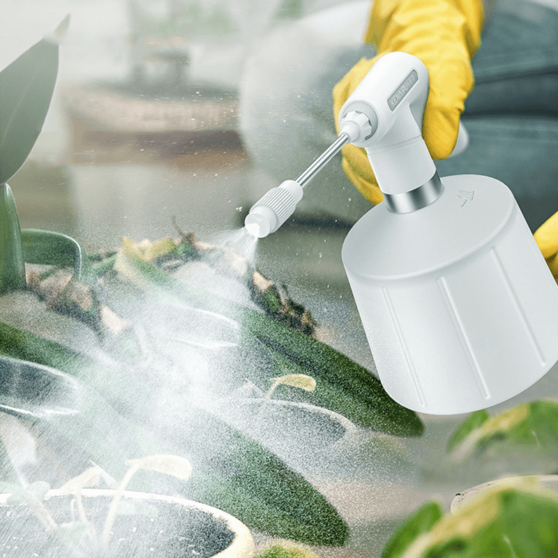 2500Ml Electric Watering Fogger LED Battery Displayed Indoor Garden Plants Watering Can USB Charging Spray Water Kettle